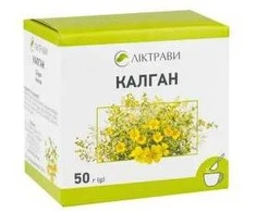 Liktravy Pjsc KALGAN (kvapiojo mėšlo šaknis) 50 g arbata LIKTRAVY