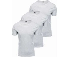 Cotton 3 medvilninių marškinėlių rinkinys – pilkas melanžas v16 z30