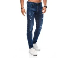 Blue Vyriškos jeans p1375 - mėlynas