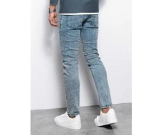 Blue Vyriškos jeans skinny fit - light mėlynas p1062