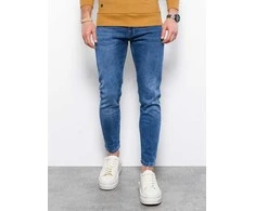 Blue Vyriškos jeans skinny fit p1007 - mėlynas