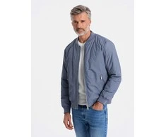 Blue Vyriška dygsniuota vidutinio sezono striukė C538 - mėlyna