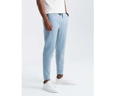 Blue Vyriškos sweatpants joggers - light mėlynas v2 om-pask-0142