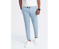 Blue Vyriškos sweatpants joggers - light mėlynas v2 om-pask-0142