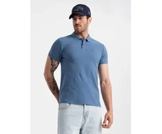 Blue polo marškinėliai – mėlyni v16 om-pobs-0100