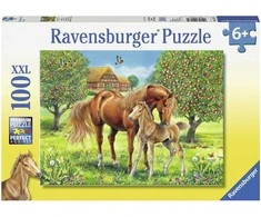 Ravensburger dėlionė 100 detalių arkliai