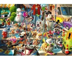 Ravensburger dėlionė šunų vaikštynėms, 1000 detalių