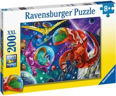 Ravensburger dėlionė, 200 detalių, kosminiai dinozaurai