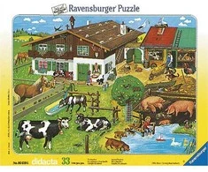 Ravensburger dėlionės rėmelis 33 detalės gyvūnai ir jų šeimos