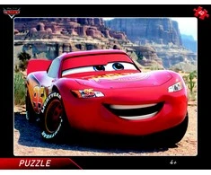 Cars Dėlionė su dinozaurų rėmeliu, 40 dalių, Disney automobiliai
