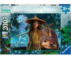 Dėlionė su Ravensburger 200 detalių Raya ir paskutiniu drakonu