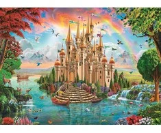 Ravensburger dėlionė, 100 detalių, vaivorykštės pilis