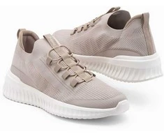 Sneakers Vyriški sportbačiai iki kulkšnių iš kombinuotų medžiagų - smėlio spalvos v6 om-foth-0127