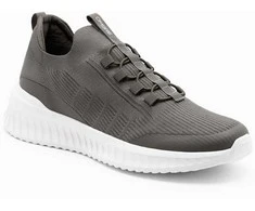 Sneakers Vyriški sportbačiai iki kulkšnių iš kombinuotų medžiagų – tamsiai mėlyni v3 om-foth-0127