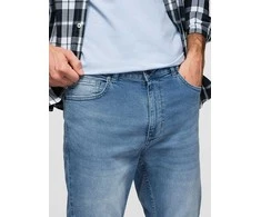 Blue Vyriškos CARROT FIT džinsinės kelnės su įbrėžimais – šviesiai mėlynos V1 OM-PADP-0250