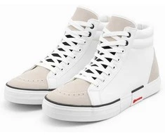 Sneakers vyriški laisvalaikio sportbačiai - balti t376