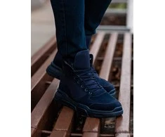 Sneakers vyriški laisvalaikio sportbačiai t348 - tamsiai mėlyni