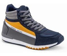 Sneakers vyriški laisvalaikio sportbačiai t358 - tamsiai mėlyni