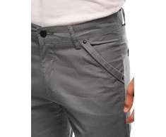 vyriški chino šortai w504 – pilki
