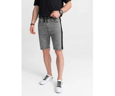 Denim vyriški džinsiniai šortai - pilki w363
