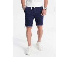 Denim vyriški džinsiniai šortai - violetiniai w361