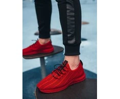 Sneakers vyriški tinkliniai sportbačiai – raudoni v2 om-foks-0117
