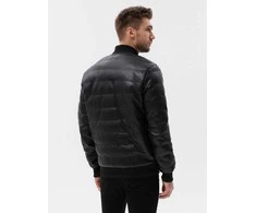 vyriška vidutinio sezono bomber striukė - juoda c602