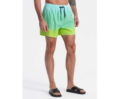 Vyriški ombre efekto maudymosi šortai – šviesiai turkio spalvos v19 om-srbs-0125