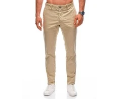 Dark vyriškos chino kelnės p1359 - tamsiai smėlio spalvos