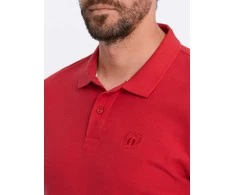 vyriški vienspalviai polo marškinėliai s1374 – raudoni
