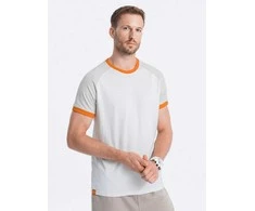 Cotton vyriški medvilniniai reglano marškinėliai – pilki ir balti v2 s1623