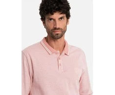 Pink vyriški marškiniai rožinio melanžo ombre raštu