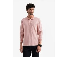 Pink vyriški marškiniai rožinio melanžo ombre raštu