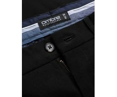 Vyriškos slim fit chino pants - juodas v4 om-pacp-0186