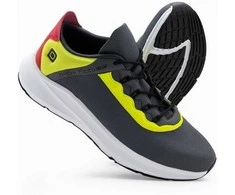 Sneakers vyriški sportbačiai su neoniniais įdėklais - grafito spalvos v3 om-foks-0118