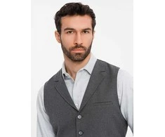 Collar vyriška liemenė su apykakle - grafito spalvos v2 om-blzv-0109