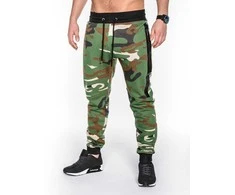 Vyriškos sweatpants camo p467 - žalias