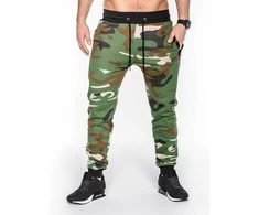 Vyriškos sweatpants camo p467 - žalias