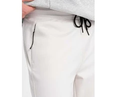 Vyriškos sweatpants joggers - baltas v4 om-pask-0142