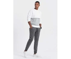 Vyriškos sweatpants p867 - dark pilkas