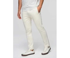 CREAM Vyriškos sportinės kelnės be pamušalo ties klešnėmis - kreminės v11 om-pabs-0206