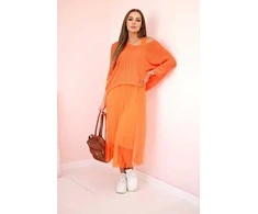 Orange moteriška suknelė - oranžinė