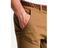 chino kelnės - camelinės spalvos p830