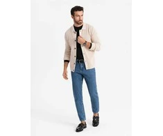 Ombre Clothing Vyriškos kelnės tamsiai mėlynos - ombre drabužiai