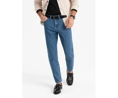 Ombre Clothing Vyriškos kelnės tamsiai mėlynos - ombre drabužiai
