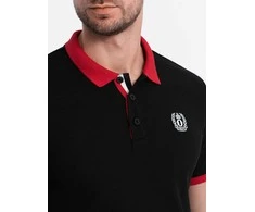 Polo marškinėliai - juodi v3 om-poss-0105
