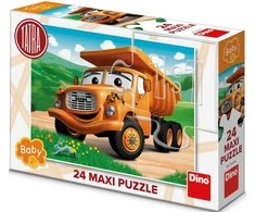 Dėlionė Dino grindų 24 detalės grikių automobilis