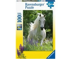 Ravensburger dėlionė, 100 detalių, baltas arklys