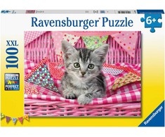 Ravensburger dėlionė, 100 detalių, mielas kačiukas