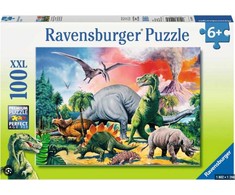 Ravensburger dėlionė 100 detalių dinozaurai